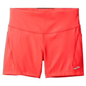 Women's Brooks Spark Tight Shorts Small Neo Cayenne