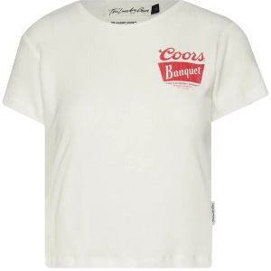 Women's The Laundry Room Coors Banquet T-Shirt Medium White