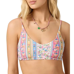 Women's O'Neill Rio Floral Middles Swim Bikini Top Medium Multi