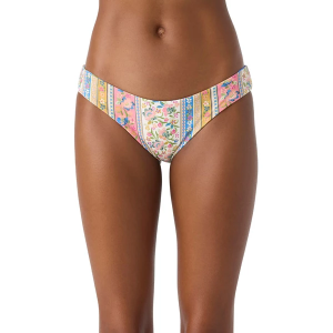 Women's O'Neill Rio Floral Blue Lagoo Reversible Full Swim Bottoms Medium Multi