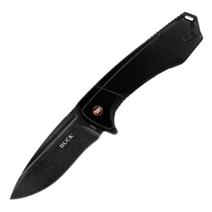 Buck 713 Ruckus Manual Flipper Black Pocket Knife