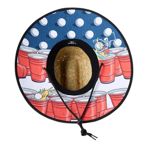 Men's O'Neill Sonoma Prints Sun Hat Small Red White Blue