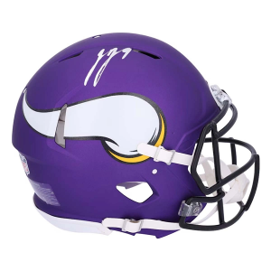 Fanatics Authentic Minnesota Vikings J.J. McCarthy Autographed Riddell Speed Authentic Helmet