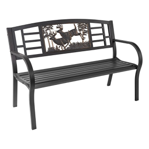 Painted Sky Designs Gray Steel Bucks Bench