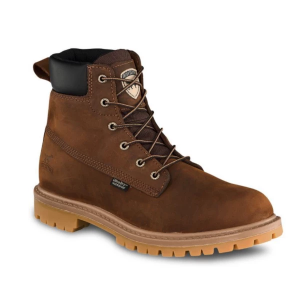 Men's Irish Setter Hopkins 6" Aluminum-Toe Waterproof Work Boots Outdoor 12 Brown