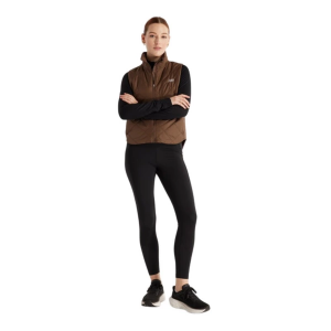 Women's New Balance Quilted Vest XLarge Dark Mushroom