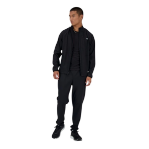 Men's New Balance Stretch Woven Jacket Running Full Zip Small Black