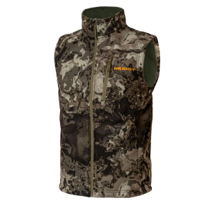 Men's Muddy Outdoors Outdoors TRX Softshell Hunting Vest Medium Veil Canyon Grey
