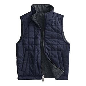 Boys' Johnston & Murphy Reversible Vest Medium Navy Charcoal