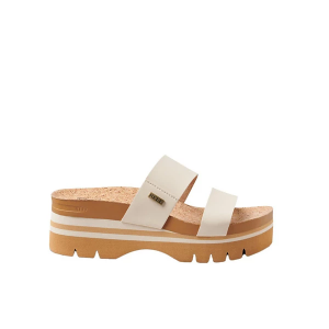 Women's Reef Cushion Vista Higher Slide Sandals 7 Vintage Tan