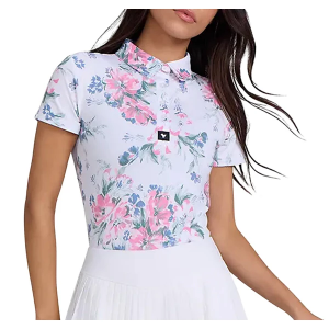 Women's Bad Birdie Polo Large Spring Showers