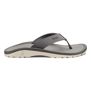 Men's OluKai Ohana Flip Flop Sandals 16 Graphite/Graphite
