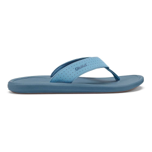 Men's OluKai Ki'i Flip Flop Sandals 15 Blissful Blue/Blue Fog
