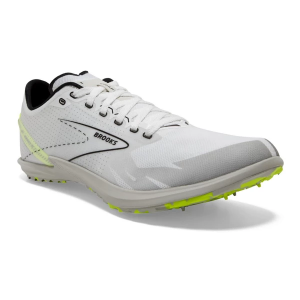 Adult Brooks Draft XC Running Shoes Cross Country Spikes M6/W7.5 White/Black/Nightlife