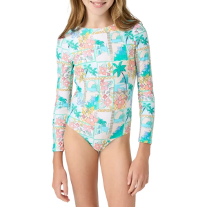 Girls' O'Neill Maritime Twist Back Surf One Piece Swimsuit 10 Multi