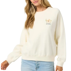 Women's O'Neill Boardwalk Crewneck Sweatshirt XLarge Winter White