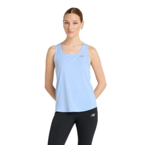 Women's New Balance Race Day Singlet Scoop Neck Running Tank Top XSmall Electric Sky