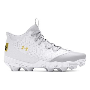 Men's Under Armour Harper 9 Mid RM Molded Baseball Cleats 7.5 White