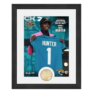 Highland Mint Jacksonville Jaguars Travis Hunter 2025 NFL Draft Bronze Coin Photo Mint