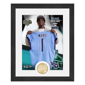 Highland Mint Tennessee Titans Cam Ward 2025 NFL Draft Bronze Coin Photo Mint