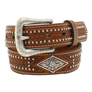 Kids' Ariat Diamond Shape Belt 26 Tan