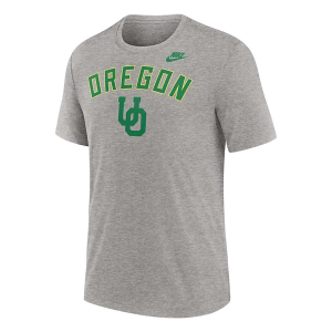 Oregon Ducks Nike Throwback Legacy T-Shirt 2XLarge Grey Heather