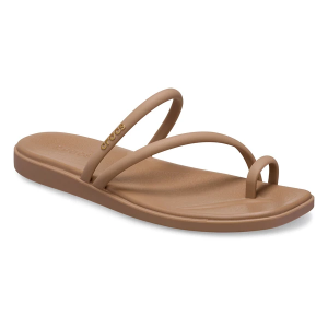 Women's Crocs Miami Toe Loop Flip Flop Sandals 7 Milk Chocolate