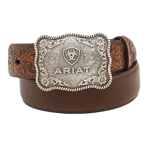 Kids' Ariat Distressed Belt 30 Brown