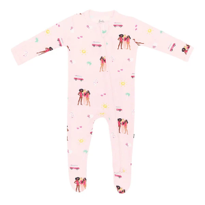 Kyte Baby Zippered Footie Pajamas Baby 3/6 mo. Barbie Beach