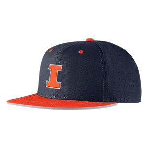 Illinois Fighting Illini Nike Baseball Onfield Fitted Hat 7 5/8 Navy