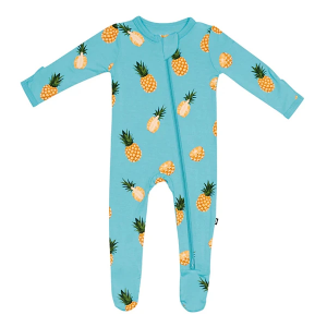 Kyte Baby Zippered Footie Pajamas Baby 3/6 mo. Pineapple