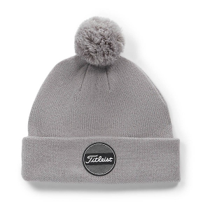 Titleist Boardwalk Pom Pom Golf Beanie One Size Grey
