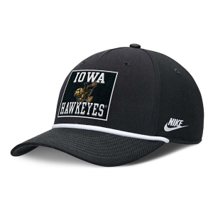 Iowa Hawkeyes Nike Rise Rope Flexfit Hat M/L Black