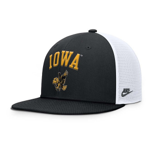 Iowa Hawkeyes Nike Pro Trucker Flexfit Hat Medium Black