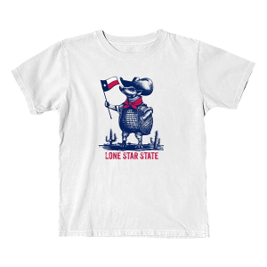 Kids' Vapor Apparel TX Pride Armadillo T-Shirt XSmall White