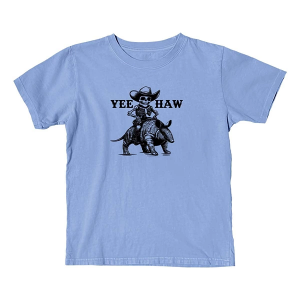 Kids' Vapor Apparel Aramadillo Yee Haw T-Shirt Medium Blue