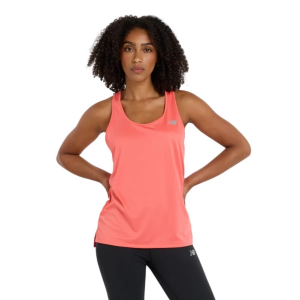 Women's New Balance Sport Essentials Scoop Neck Running Tank Top Small Drift Red