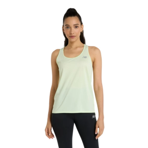 Women's New Balance Sport Essentials Scoop Neck Running Tank Top Small Melon Water