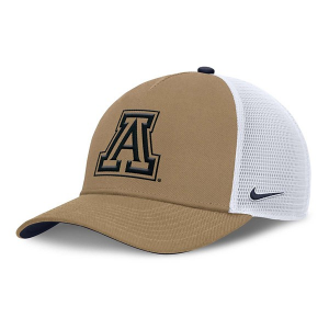 Arizona Wildcats Nike Rise Kahki Flexfit Hat M/L Khaki/White