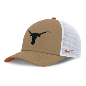 Texas Longhorns Nike Rise Kahki Flexfit Hat M/L Khaki/White