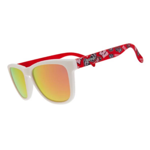 Men's Goodr Bucky Vision Polarized Sunglasses White/Red