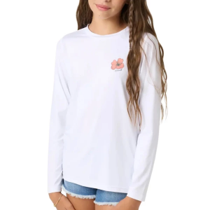 Girls' O'Neill Breezy UPF Long Sleeve T-Shirt Medium White