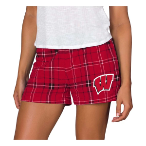 Wisconsin Badgers Concepts Sport Women's Ultimate Shorts Small Red/Black