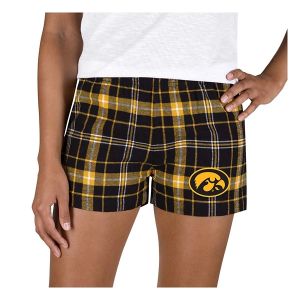 Iowa Hawkeyes Concepts Sport Women's Ultimate Shorts Medium Black/Gold