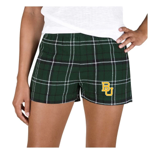 Baylor Bears Concepts Sport Women's Ultimate Shorts Small Hunter/Black