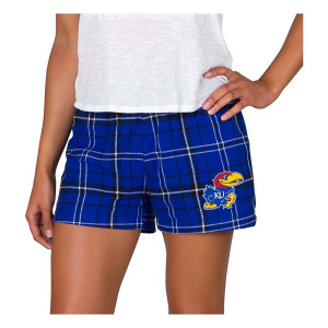 Kansas Jayhawks Concepts Sport Women's Ultimate Shorts Medium Royal/Black