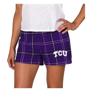 TCU Horned Frogs Concepts Sport Women's Ultimate Shorts Small Purple/Black