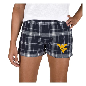 West Virginia Mountaineers Concepts Sport Women's Ultimate Shorts XLarge Navy/Grey