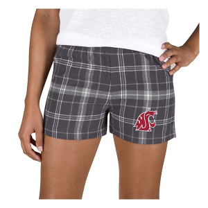 Washington State Cougars Concepts Sport Women's Ultimate Shorts Small Charcoal/Grey