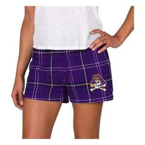 East Carolina Pirates Concepts Sport Women's Ultimate Shorts Large Purple/Black